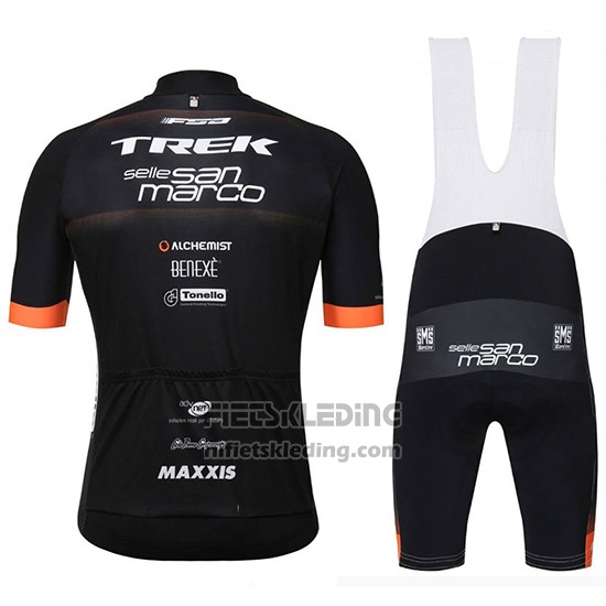 2018 Fietskleding Trek Selle San Marco Zwart Korte Mouwen en Koersbroek